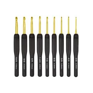 고급형 블랙 실리콘 코바늘 모사용 뜨개바늘