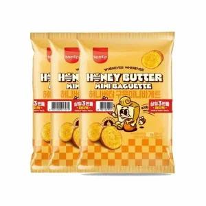 [오티삼립]허니버터 구운미니바게트 3번들 8개