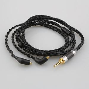 2.5mm XLR 4.4mm 헤드폰 케이블 실버 도금 + OCC 와이어 코드 Etymotic ER4 SR ER3 용 더 나은 사운드
