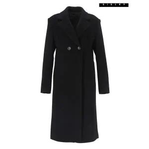 시슬리 심플한 모직코트 SACTE3361BK