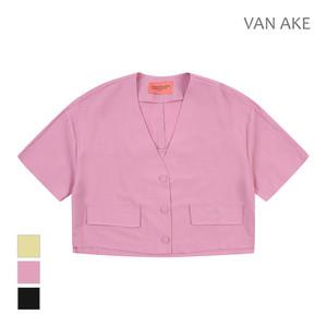 [반에이크] 루즈핏 브이넥 반팔점퍼_VB37JKUD05Z