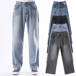 [비지크] 28-36 르클 뒷밴딩 데님(5컬러) 일자 세미와이드 루즈핏 빅사이즈 밴드