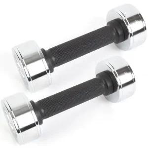 크롬 아령 5kg 2개 도금 덤벨 피트니스 헬스 트레이닝