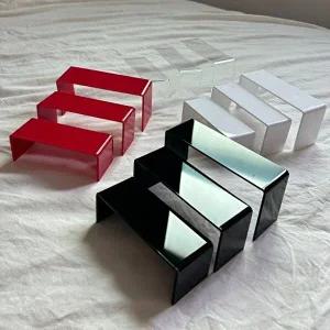 아크릴 받침대 스탠드 거치대 피규어 진열대 화이트-WDC0D49