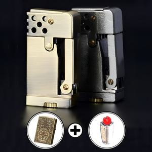 TOP셀러 신기한 특이한 라이터 부싯돌 기름 지포 라이터