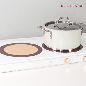 벨라쿠진 22.5cm 유리섬유 실리콘 인덕션 보호 매트 2종 세트