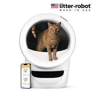 리터로봇4 고양이 자동 화장실 (화이트) 대형사이즈 냄새제어 모래절감