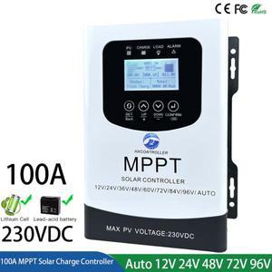 LCD 터치 디스플레이가 있는 MPPT 태양광 충전 컨트롤러, 가정용 시스템, EU 미국 , 100A, 230VDC,