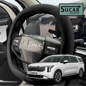 슈카마켓 더뉴 카니발 4세대 페이스리프트 전용 쌍D컷 타공 가죽 핸들커버 용품 베이직 사각