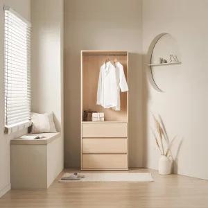 이안 드레스룸 E0 시스템 행거 모듈 800 3단 서랍형 옷장