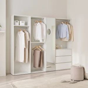 이안 드레스룸 E0 시스템 행거 모듈형 600 2단 행거 옷장