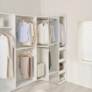 이안 드레스룸 E0 시스템 행거 모듈형 800 2단 코너장