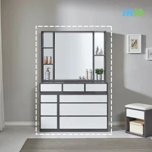 비스 하이그로시 확장형 3단서랍화장대 수납거울포함