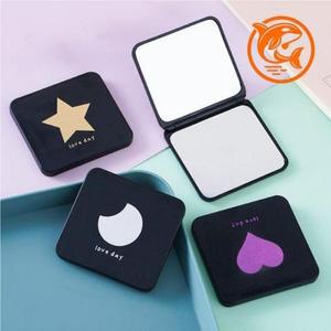 스타 깜찍한 미니손거울 메이크업 하트 스탠드 (3qA5m)