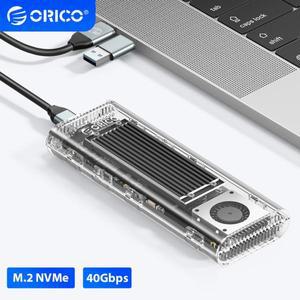 ORICO 40Gbps M.2 NVMe SSD 인클로저 유형 C 하드 드라이브 외부 케이스 HD 스토리지 박스 하우스 Thunderb