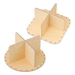 라탄 합판 원형&사각 4구 칸막이 diy 만들기 라탄 바닥 판 재료 공예 스튜디오612