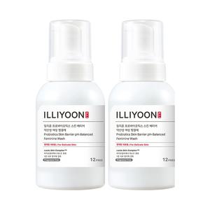일리윤 프로바이오틱스 스킨 배리어 약산성 여성청결제 300ml x2개