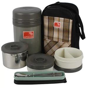 국산 아폴로 대용량 보온도시락 APL1600 수능도시락 보온밥통 죽통 국통 학생 직장인 도시락통