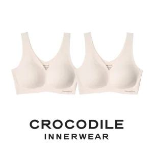 [크로커다일] 감탄브라 소프트핏 쉘론 V넥 패드일체형 브라2종 라이트베이