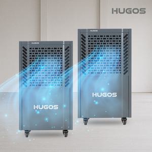 휴고스 고효율 업소용 대용량 100L 120L 컴팩트 창고 이동식 제습기 (예약설정/연속배수/LED패널)