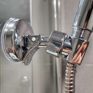 흡착식 각도조절 샤워헤드거치대 압착샤워기홀더