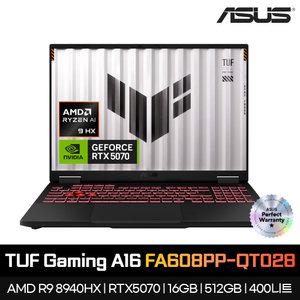 ASUS TUF GAMING A16 FA608PP-QT028 AMD R9-8940HX 16GB 512GB MUX스위치 400니트 2.5K