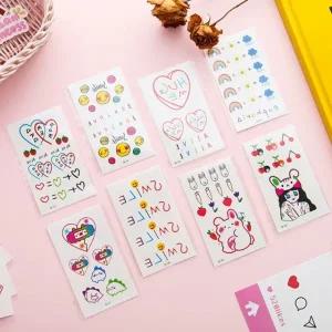 꾸미기 스티커 30종 A B 물전사 타투 마스크 RD-10807