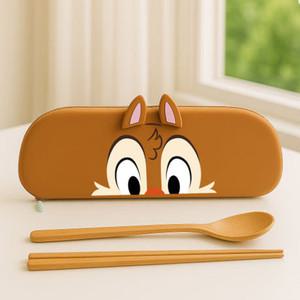 디즈니 칩앤데일 텐더 소프트 실리콘 수저케이스 유아 어린이 유치원 어린이집 수저집 단체선물