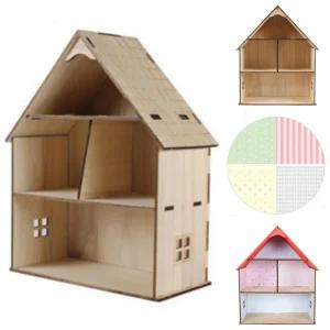 영공방 인형의집 만들기 B타입 하우스 나무모형 우드 미니어처 조립키트 DIY YM496