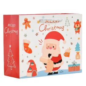 화이트산타 크리스마스인형선물포장가방 어린이집선물쇼핑백 대형