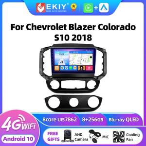 EKIY T7 안드로이드 10 자동차 라디오, 쉐보레 블레이저, 콜로라도 2018, 8G + 256G 스테레오, GPS 네비게