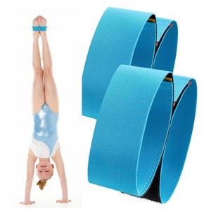 청소년을 위한 UOMIO 1쌍 체조 장비, 치어리딩 스틱 발가락, 백 핸드스프링 트레이너, 조절 가능한 밴드 발, 텀블링 용품 블루