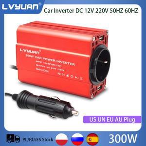 자동차 전원 인버터 300W DC 12V AC 110V 220V 3.1A 듀얼 USB 차량용 어댑터 변환기 충전기 수정 사인파 미