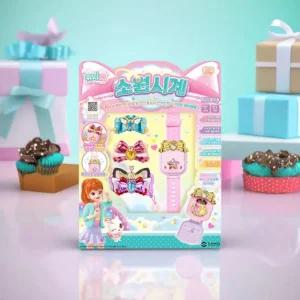 위시캣 소원시계 전자시계 와치 냥이 참 비즈목걸이 악세사리 장난감 멜로디 리듬게임 완구