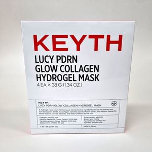 키스 루시 PDRN 글로우 콜라겐 하이드로겔 마스크 4매 1박스