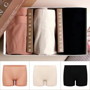 MWD314퓨징 여성 드로즈 여자 사각팬티 Y존이 편한 골지 무봉제 심리스팬티 여자팬티