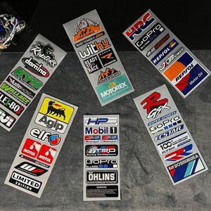 오토바이 니그립패드 반사 스티커 스폰서 자동차 전기 장식 헬멧 튜닝 스노우 보드