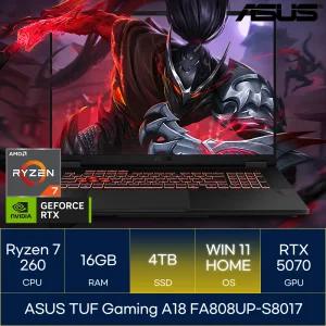 ASUS TUF Gaming A18 FA808UP-S8017 (SSD 4TB_WIN11)_마우스+장패드+백팩증정 AN