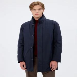 닥스 남성 24FW [스테디셀러] 네이비 모피 구스다운 트렌치코트 WMTR4D043N2