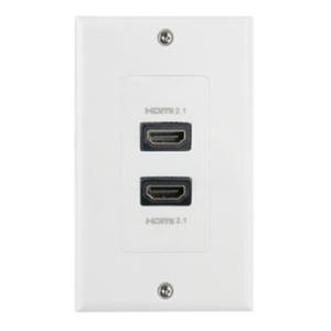 TV연결포트 매립형 HDMI 2구플레이트 V2.1 선연결 패널