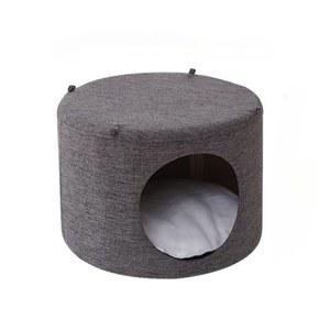고양이 가구 스툴 동굴 의자 반려 소파 일체형 패브릭 숨숨집스툴 숨집 나무모양 사계절