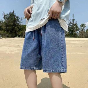 [오노마] ONM 남녀공용 데일리 캐주얼 허리 밴딩 버뮤다 데님 반바지