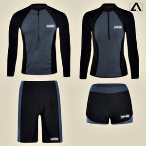 커플 래쉬가드 세트 서핑슈트 수영복 워터파크 남성 여성 비치웨어