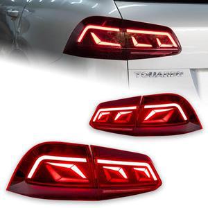 AKD-자동차 Led 테일 라이트 폭스바겐 투아렉 2011-2017 리어 램프 DRL 동적 신호 리버스 액세서리