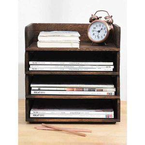 원목 A4 용지 수납 서류 문서 사무실 정리함 보관함 수납함