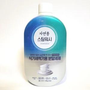 자연퐁 스팀워시 식기세척기 전용 분말세제 450g 