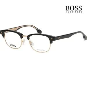 [BOSS]휴고 보스 안경테 BOSS1382 2M2 명품 하금테 사각 블랙