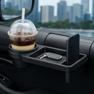 차량용 컵홀더 트레이 거치대 차량 문틈새 2열 뒷자석 조수석 텀블러 받침대