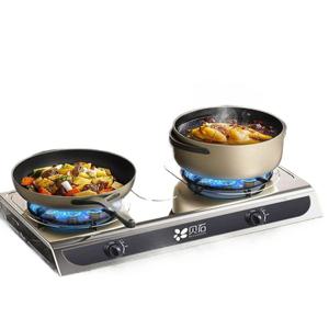 가정용 가스레인지 2구 업소용 터보 도시가스 lpg 가로 실버 자동불 높은스탠딩실버