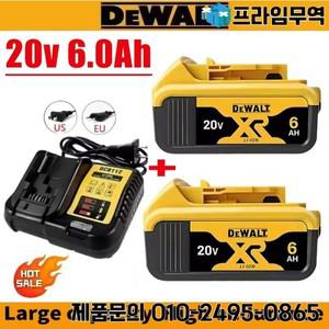 100% 정품 DeWalt 6.0AH 20V 배터리 교체 가능 DCD887 DCD805 DCF860 Dcd796 DCG406 DCF512 전동 공구